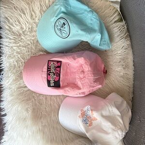 Lot of 4 hats, EUC. 3 Salt Life, 1 Barbells and Ponytails